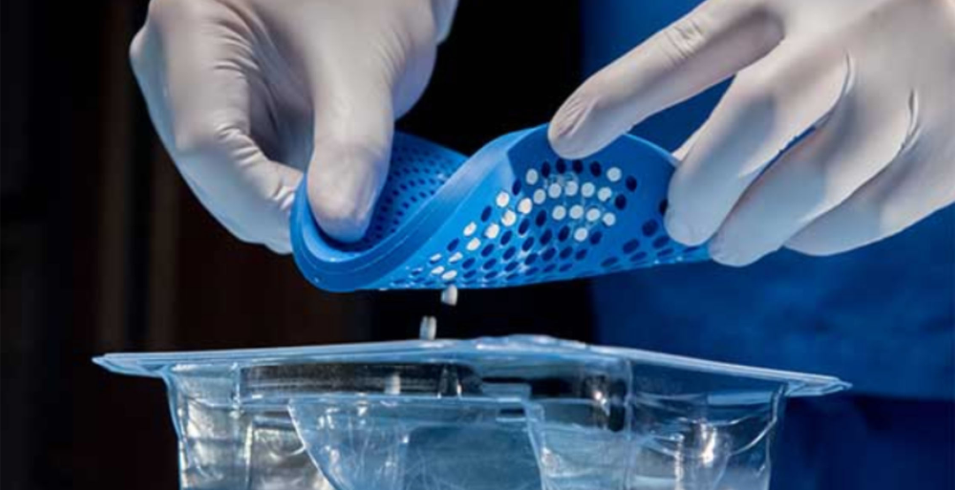 Preparation of calcium sulfate beads with the kit mold